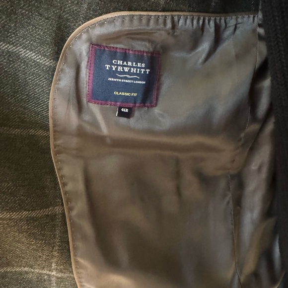 Charles Tyrwhitt Men's Gray Checkered Blazer - Picture 9 of 14